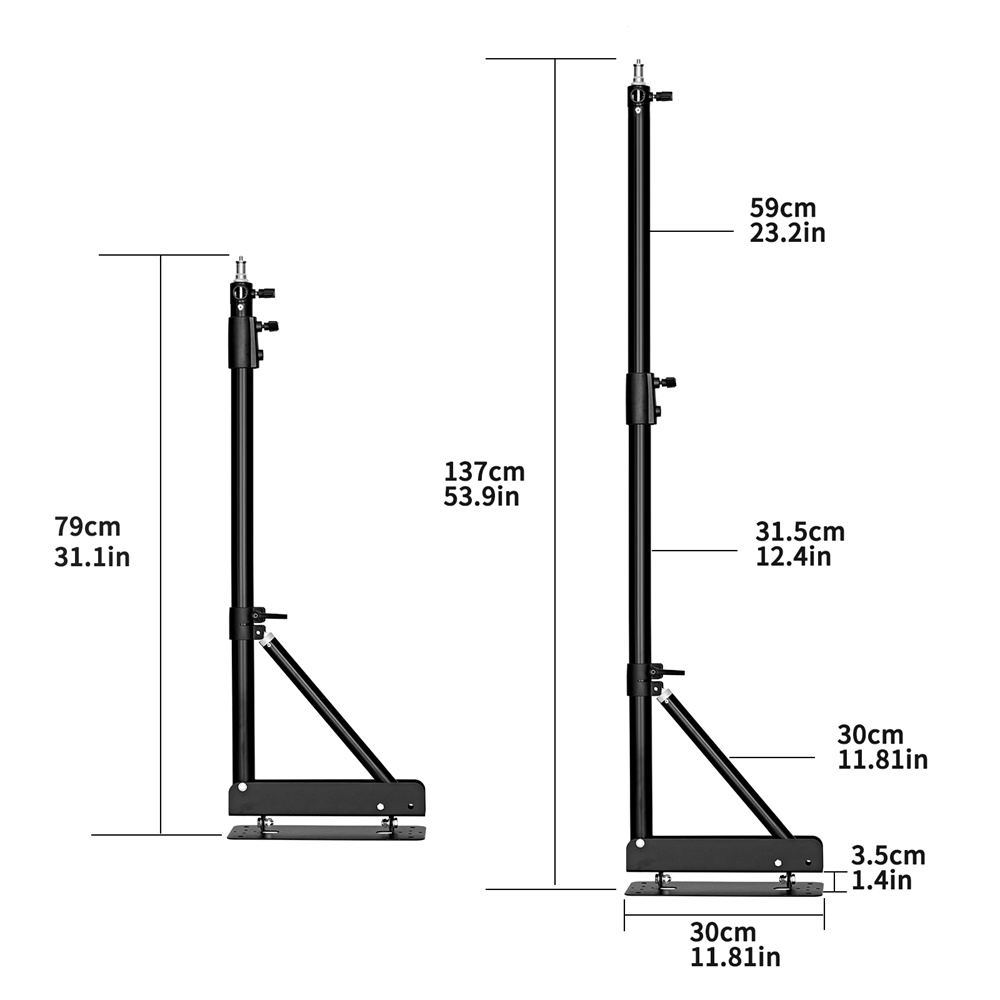 100/135/ 170cm Wall Mounting T - Photography Lighting Triangle review and price