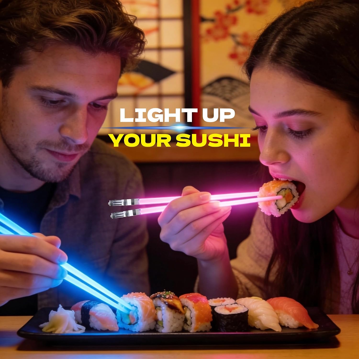 LED Luminous Chopsticks Lights - Photography Lighting For Food review and price