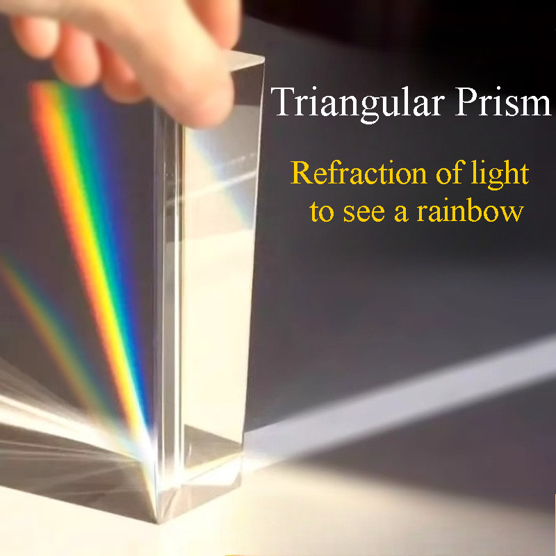 1PC Rainbow Triangular Prism K - Photography Lighting Triangle review and price