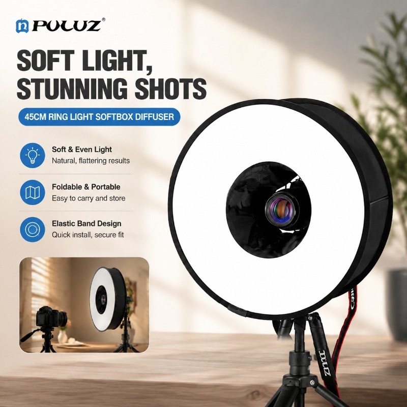 Foldable 45cm Ring‑flash Soft‑ - Photography Lighting Modifiers review and price
